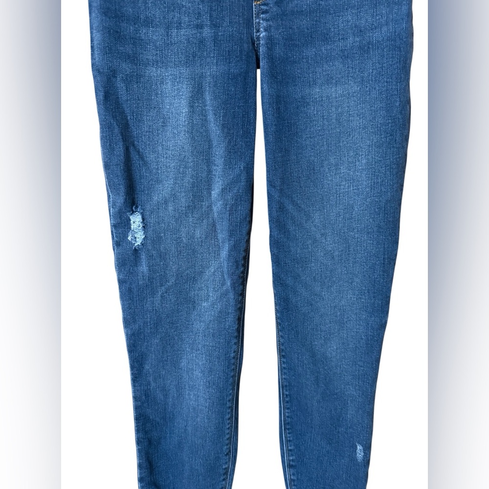 SPANX Distressed Ankle Skinny Jeans in Medium Wash women’s sz Small new nwt - Picture 5 of 13